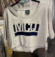 Alexander McQueen gray crop top