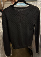 Alice + Olivia black polka dot sweater - 2