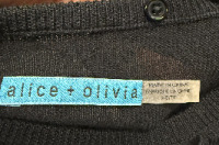 Alice + Olivia black polka dot sweater - 3