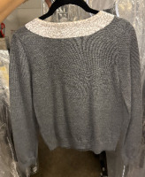 Alice + Olivia Delray sequin tie sweater - 3