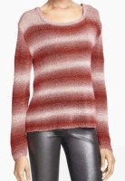 Alice + Olivia ombre striped sweater in red and white