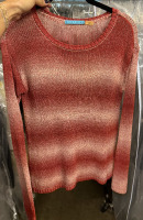 Alice + Olivia ombre striped sweater in red and white - 2