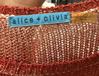 Alice + Olivia ombre striped sweater in red and white - 4