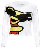 Alice + Olivia Grateful Dead Bear Cropped Sweater