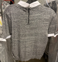 Alice + Olivia short sleeve sweater with a collar and cuffs - 3