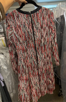 Alice + Olivia Gwenyth cable knit tie-neck mini dress in a multicolor pattern - 4