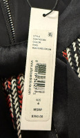Alice + Olivia Gwenyth cable knit tie-neck mini dress in a multicolor pattern - 5