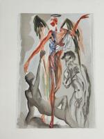 LOT OF 6 Pieces, Salvador Dali Prints From the Divine Comady Series PURGATORY, to include, OUR LADY, THE ANGEL OF MERCY, THE MEETING OF DANTE AND BEATRICE, PRODIGALITY CANTO 22, IN A CLOUD OF THE ANGRY ONES CANTO 16, THE EARTHLY PARADISE CANTO 32. - 2