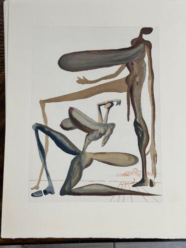LOT OF 6 Pieces, Salvador Dali Prints From the Divine Comady Series PURGATORY, to include, OUR LADY, THE ANGEL OF MERCY, THE MEETING OF DANTE AND BEATRICE, PRODIGALITY CANTO 22, IN A CLOUD OF THE ANGRY ONES CANTO 16, THE EARTHLY PARADISE CANTO 32.