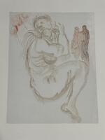 LOT OF 5 Pieces, Salvador Dali Prints From the Divine Comady Series PURGATORY, to include, MEETING OF DANTE AND BEATRICE, GLUTTONY CANTO 23, THE TREE OF PUNISHMENT, DANTE RE-AWAKES DANTE'S CONFESSION, DANTE' DREAM CANTO 19 - 2