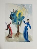 LOT OF 5 Pieces, Salvador Dali Prints From the Divine Comady Series PURGATORY, to include, MEETING OF DANTE AND BEATRICE, GLUTTONY CANTO 23, THE TREE OF PUNISHMENT, DANTE RE-AWAKES DANTE'S CONFESSION, DANTE' DREAM CANTO 19 - 3