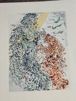LOT OF 5 Pieces, Salvador Dali Prints From the Divine Comady Series HEVEN, to include, THE FIRST SPHERE, THE ARCANGEL GABRIEL, OPPOSITION, ANGEL OF THE FIRST HEAVEN, THE DEVINEFOREKNOWLEDGE