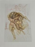 LOT OF 6 Pieces, Salvador Dali Prints From the Divine Comady Series HELL, to include, THE LIARS, THE ANGRY ONES, TRAITORS TO THE HOMELAND, AT THE EDGE OF THE SEVENTH BOLGE, THE FURIES and THE TRAITORS TO THEIR HOSTS - 2