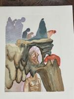 LOT OF 6 Pieces, Salvador Dali Prints From the Divine Comady Series HELL, to include, THE LIARS, THE ANGRY ONES, TRAITORS TO THE HOMELAND, AT THE EDGE OF THE SEVENTH BOLGE, THE FURIES and THE TRAITORS TO THEIR HOSTS - 3