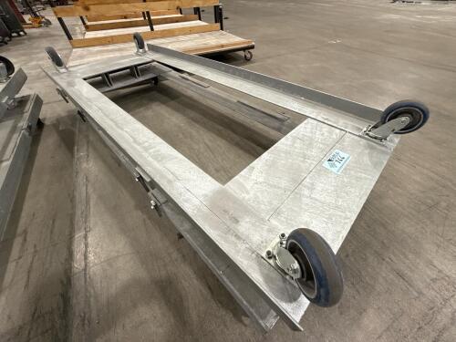 Lot of (2) Aluminum Rolling Dollys