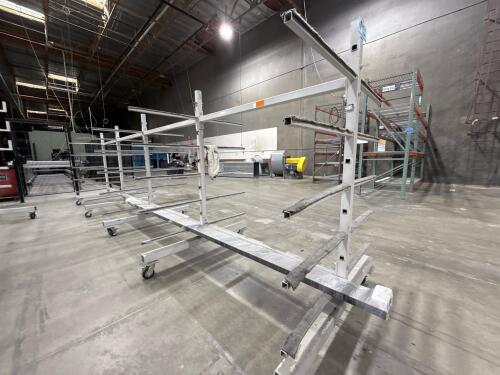 Heavy Duty 229&rdquo; Double Sided Material Storage Rack