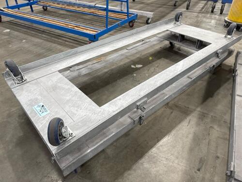 Lot of (2) Aluminum Rolling Dollys