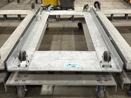 Lot of (2) Aluminum Rolling Dollys