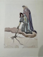 LOT OF 6 Pieces, Salvador Dali Prints From the Divine Comady Series HELL, to include, THE LIARS, THE ANGRY ONES, TRAITORS TO THE HOMELAND, AT THE EDGE OF THE SEVENTH BOLGE, THE FURIES and THE TRAITORS TO THEIR HOSTS - 11