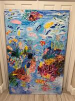OPEL REEF I, ORIGINAL ACRYLIC ON CANVAS BY KEN DONE