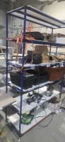 LOT: Rack with content: Asst's tools - 7