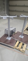LOT: (2) Bistro tables & (1) Microwave - 4