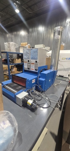 HERAEUS Fusion Soluva, Drying Converyor & accessories c/w metal table