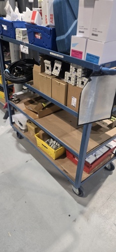 LOT: Asst'd Tools & Electrical - Rack included See pictures