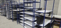 LOT: (23) Asst'd sizes tubular shelving units - some on wheels - 3