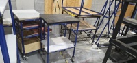 LOT: (23) Asst'd sizes tubular shelving units - some on wheels - 4