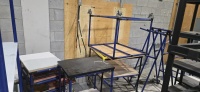 LOT: (23) Asst'd sizes tubular shelving units - some on wheels - 5