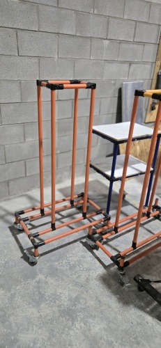 LOT: Asst'd (4) rolling carts & (3) dolly carts