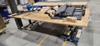 LOT: (2) Plywood work tables Size: 48'' x 96'' & 32'' x 92''