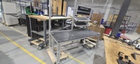 Heavy Duty work bench 30'' x 72'' with back frams & fluorecent light