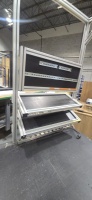 Heavy Duty work bench 30'' x 72'' with back frams & fluorecent light - 2
