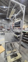 Heavy Duty work bench 30'' x 72'' with back frams & fluorecent light - 3