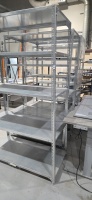 LOT: (6) asst'd adjustable metal shelving 24'' x 48'' - 2