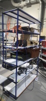 LOT: (8) metal rolling carts multi level - 2