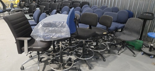 LOT: (55+) asst'd swivel chairs