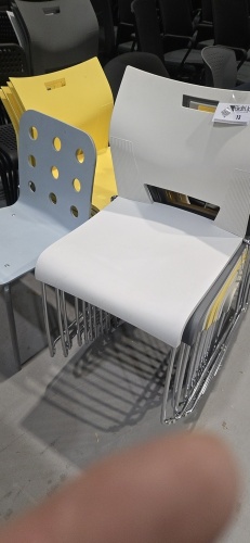 LOT: (40+) asst'd stackable chairs