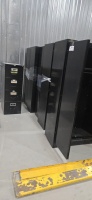 LOT: (4) 2-Door Metal cabinets & (1) 4 drawers legal size filling cabinet - 3
