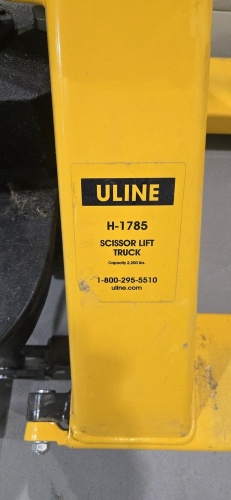 ULINE H.D.Pallet Jack, mod: H-1786, c/w stabilizer