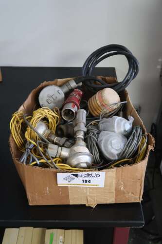 Lot of Signet Flow Meter, Explosion Proof Fittings, Pipe Fittings, & Sensor Cables