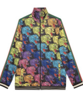 Gucci mens multicolor panther face printed jersey technical jacket