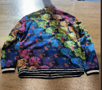 Gucci mens multicolor panther face printed jersey technical jacket - 3