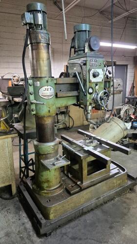 Jet / Kao Ming JRD-700 Radial Arm Drill, 6-Speed, with Box Table