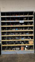 Large Bin Rack With Assorted Milling Cutters And Tooling