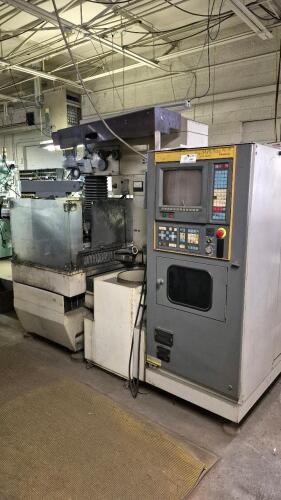 Fanuc Tape Cut W-2 Wire EDM, CNC Control, Chiller and Dielectric System