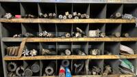 Large Bin Rack With Assorted Milling Cutters And Tooling - 3