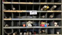 Large Bin Rack With Assorted Milling Cutters And Tooling - 4